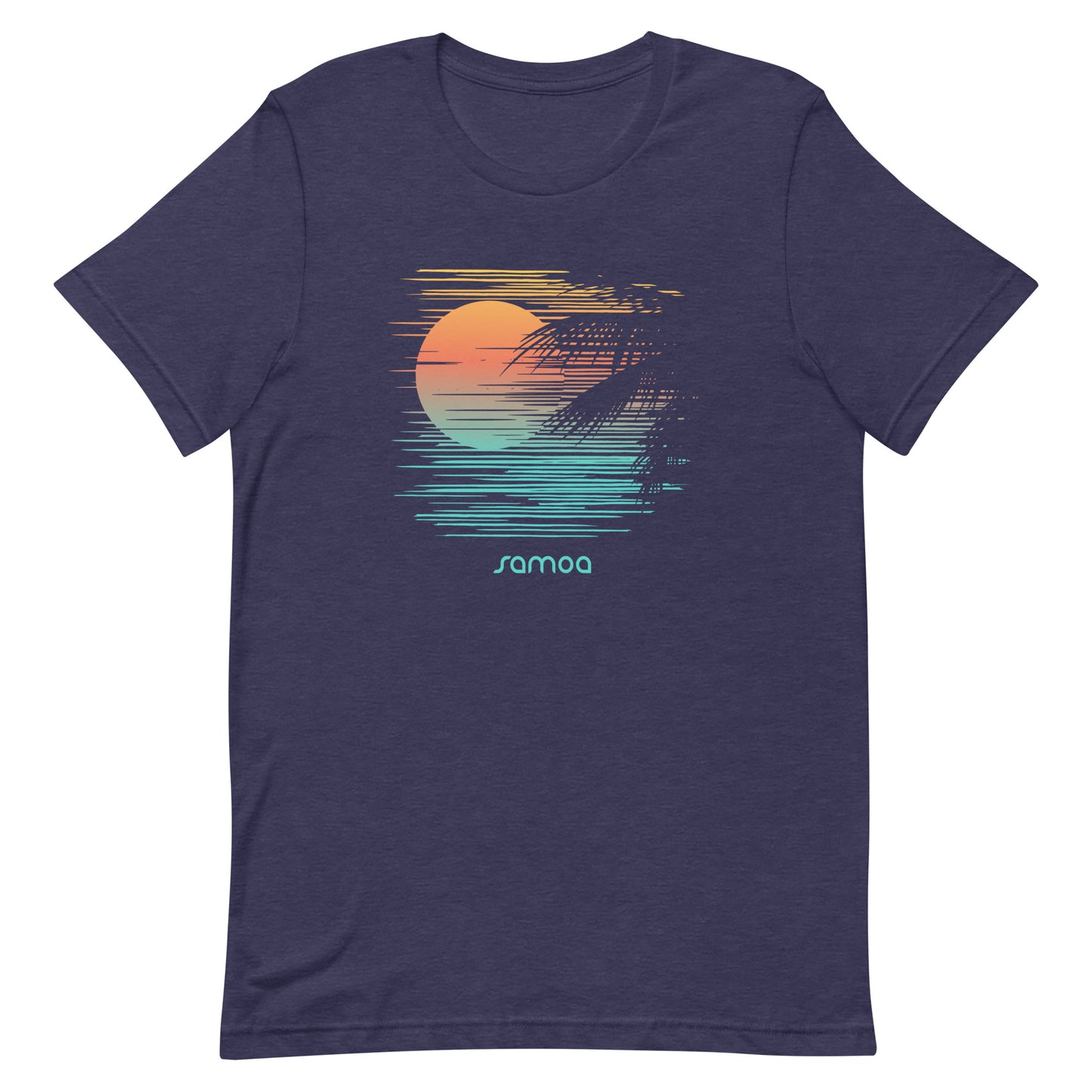 Artistic Samoa Palm Tree Vacation Souvenir Unisex T-Shirt