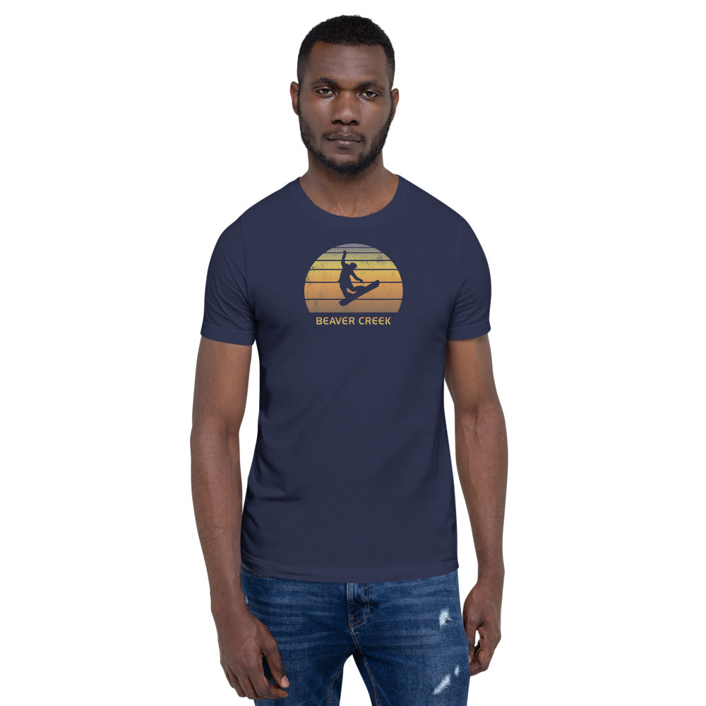 Retro Beaver Creek Colorado Snowboarding Fan Unisex T-Shirt