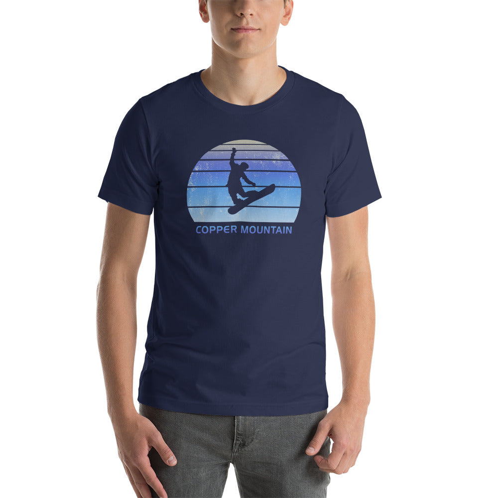 Retro Copper Mountain Colorado Snowboarding Fan Unisex T-Shirt