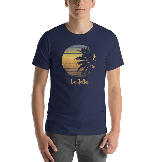 Retro La Jolla California Beach Vacation Souvenir Palm Tree Unisex T-Shirt