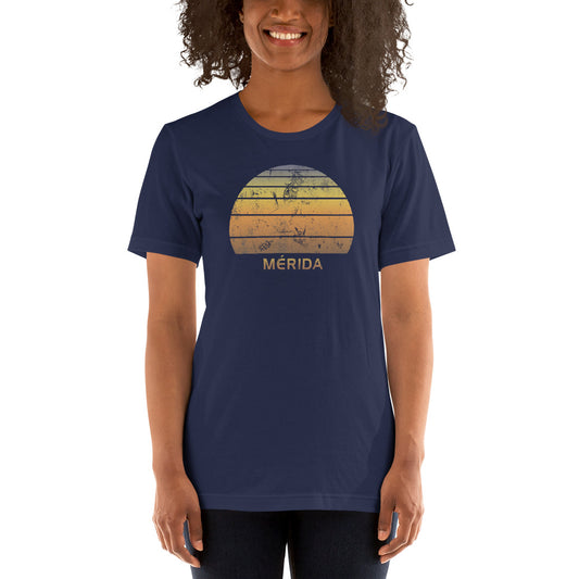 Retro Merida Mexico Mexican Beach Vacation Souvenir Unisex T-Shirt