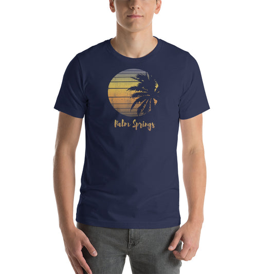 Retro Palm Springs California Desert Vacation Souvenir Palm Tree Unisex T-Shirt
