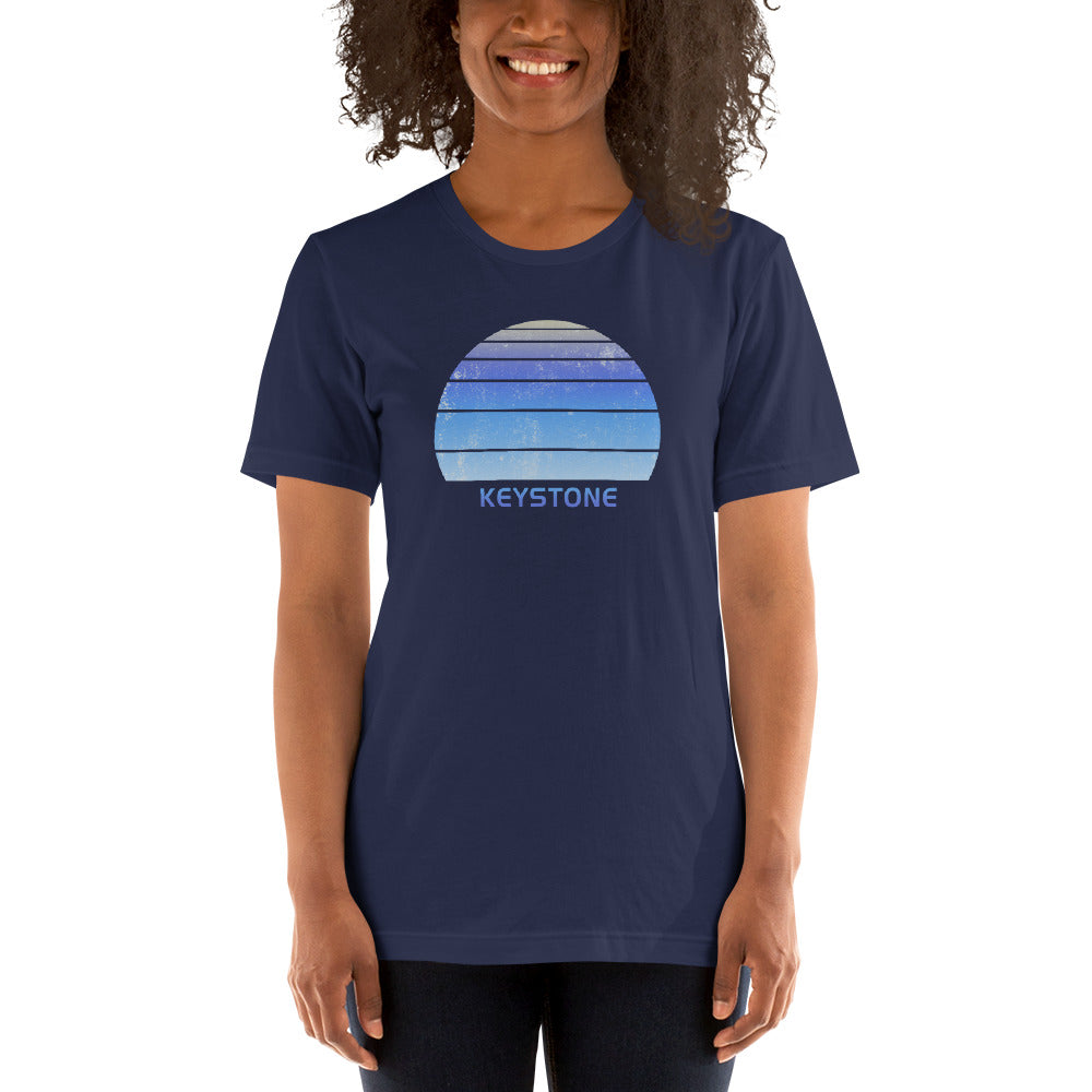 Retro Keystone Colorado Ski Skiing Fan Unisex T-Shirt