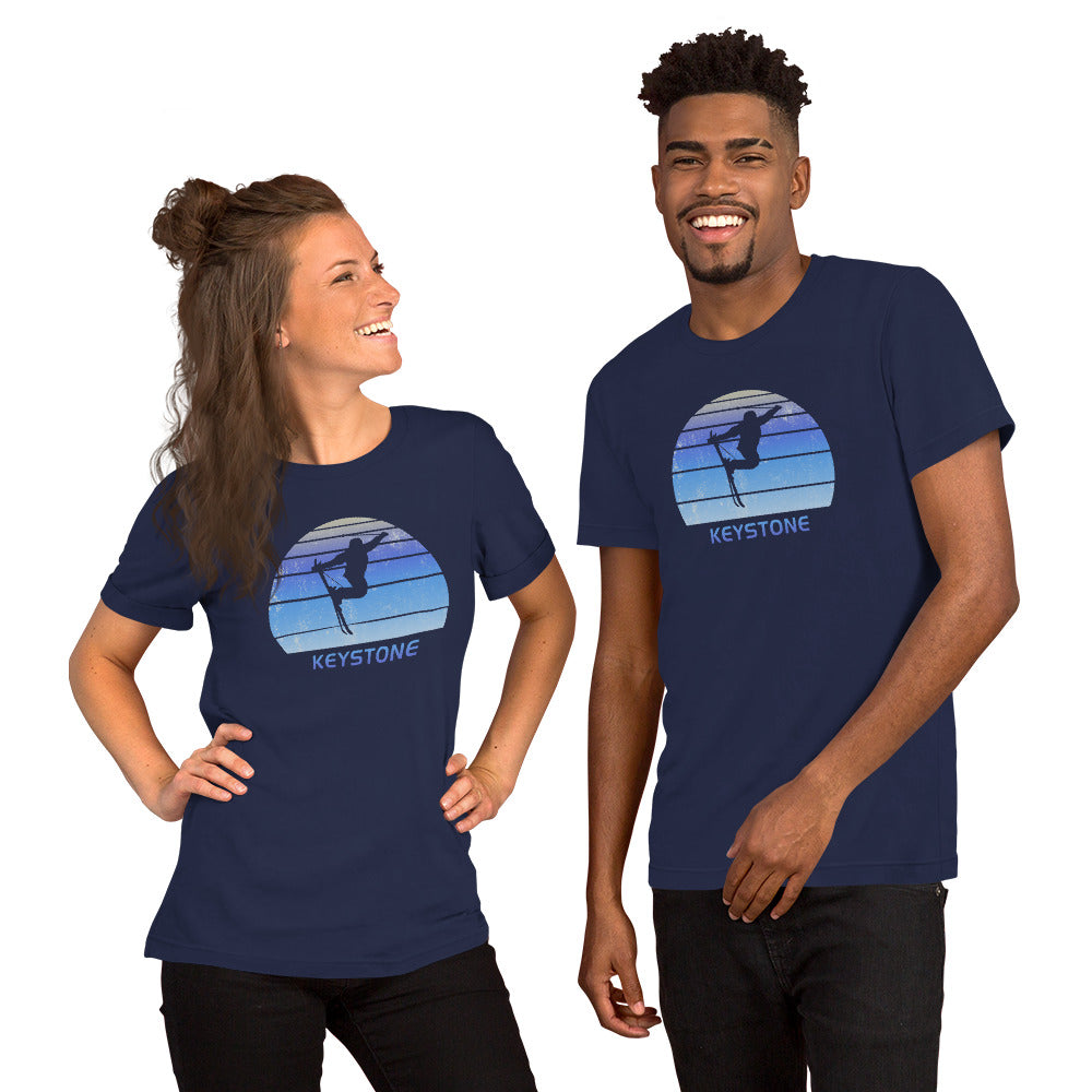 Retro Keystone Colorado Snowboarding Fan Unisex T-Shirt