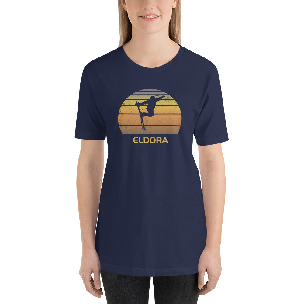 Cool Retro Eldora Colorado Skiing Ski Fan Unisex T-Shirt