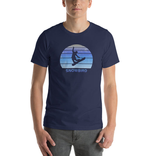 Retro Snowbird Utah Snowboarding Fan Unisex T-Shirt