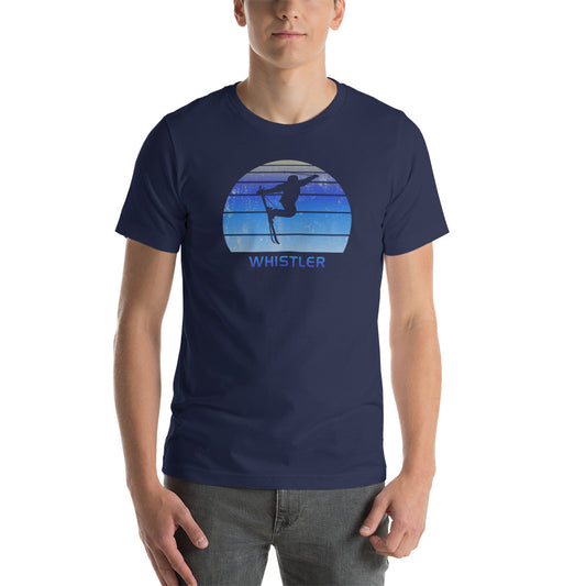 Retro Whistler Canada Skiing Fan Unisex T-Shirt