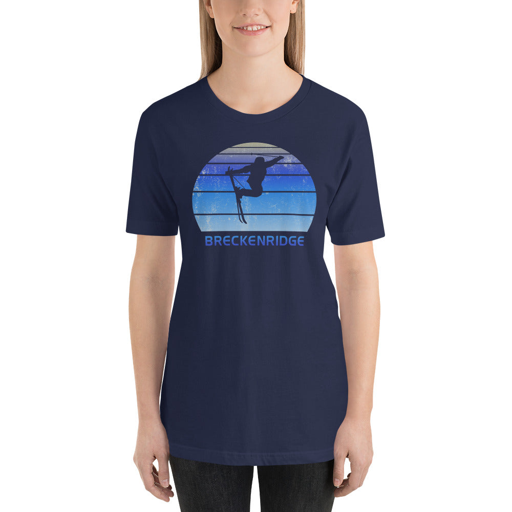 Retro Breckenridge Colorado Skiing Fan Unisex T-Shirt