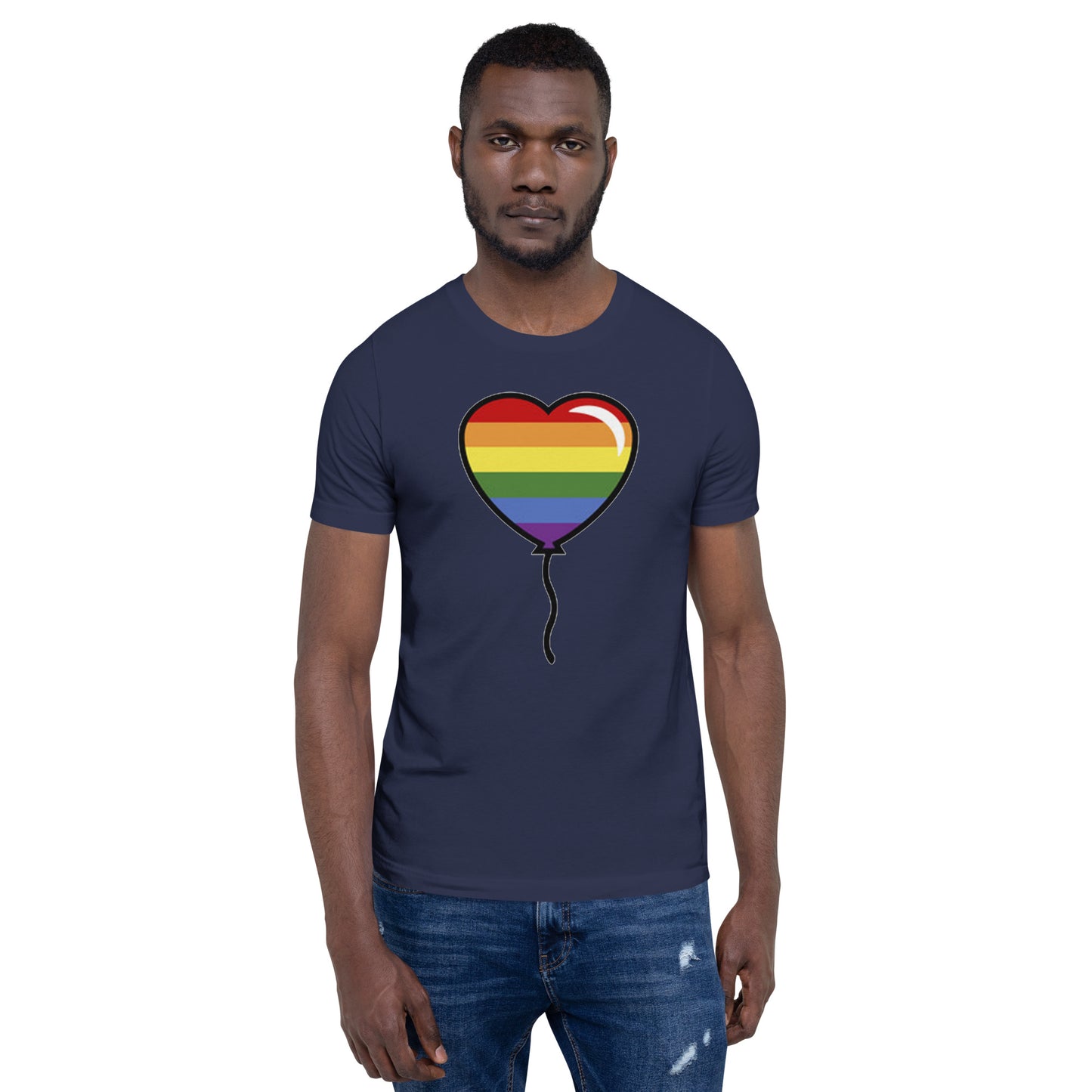 Gay Pride Lesbian LGBTQ Rainbow Artistic Unisex T-Shirt