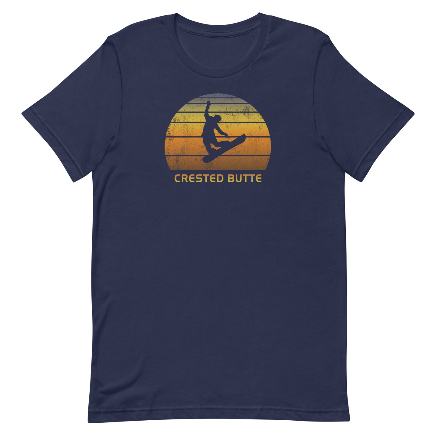 Retro Crested Butte Colorado Snowboarding Fan Unisex T-Shirt