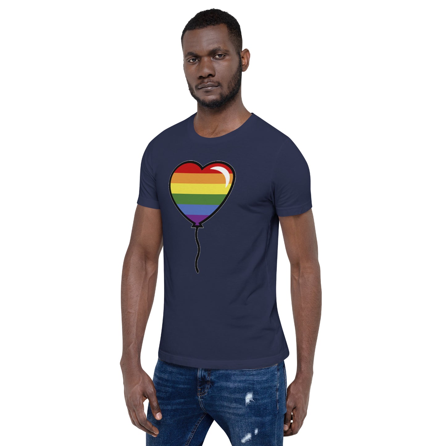 Gay Pride Lesbian LGBTQ Rainbow Artistic Unisex T-Shirt