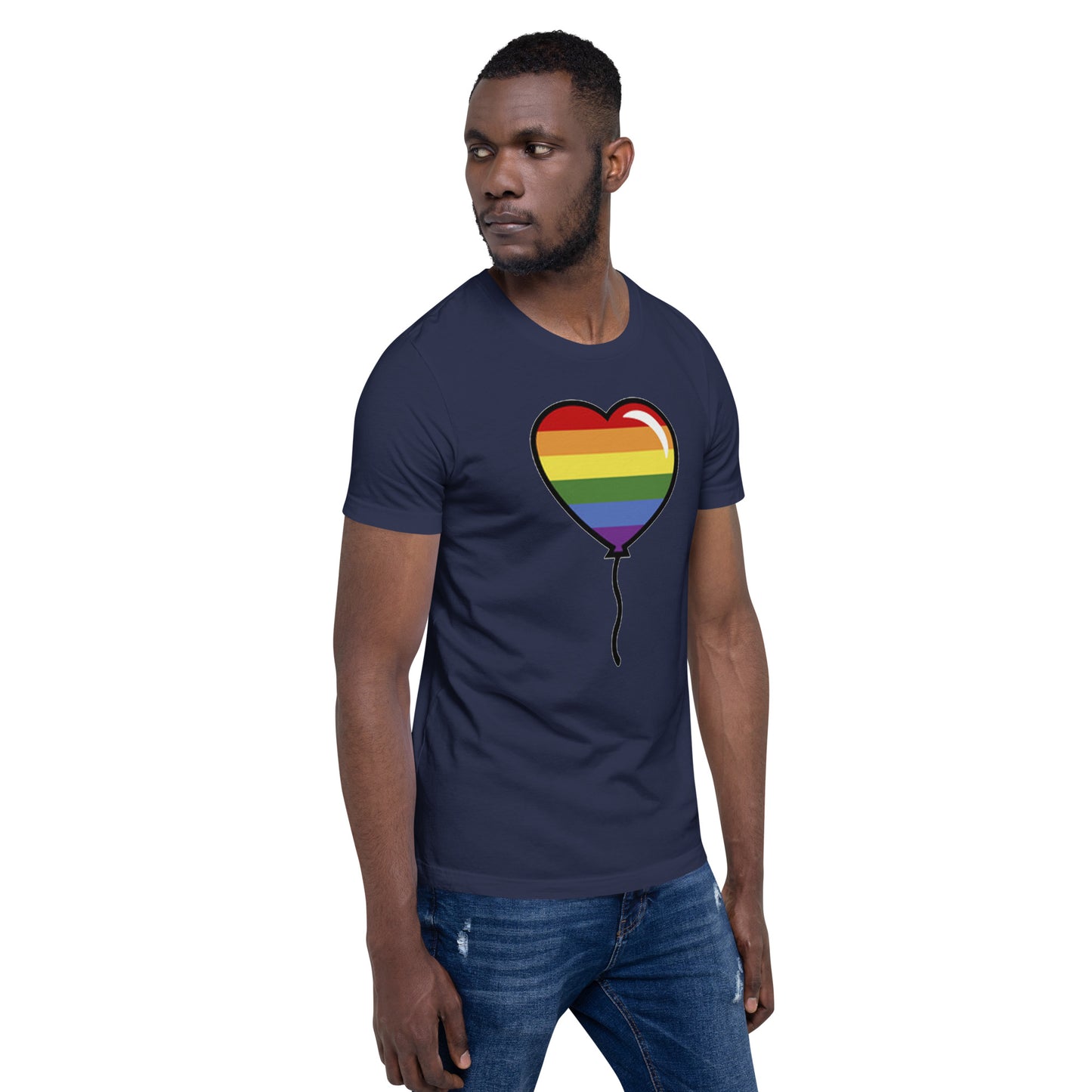 Gay Pride Lesbian LGBTQ Rainbow Artistic Unisex T-Shirt