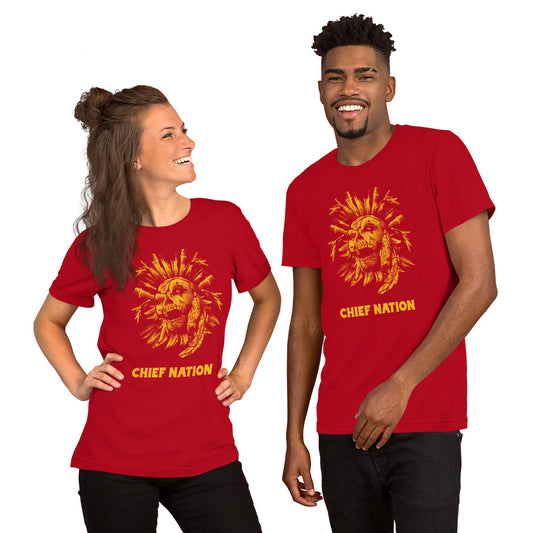 Indian Chief Nation Football Fan Unisex T-Shirt