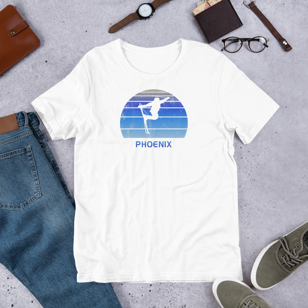 Funny Ski Phoenix Arizona Skier Skiing Joke Unisex T-Shirt