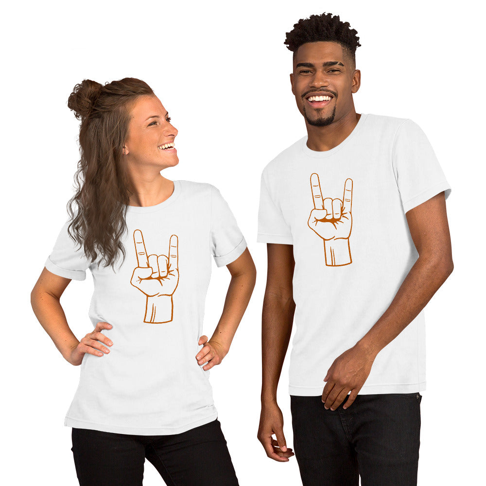 Texas Rocker Long Horn Hand Sign College Football Fan Unisex T-Shirt