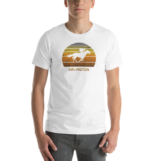 Retro Arlington Horse Racing Track Derby Fan Unisex T-Shirt