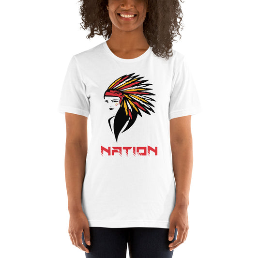 Indian Chief Nation Female Football Fan Unisex T-Shirt