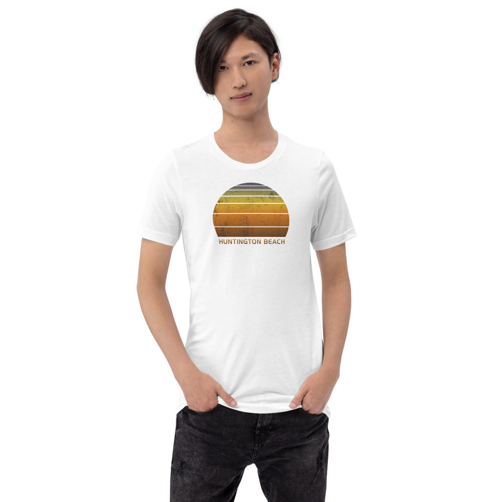 Retro Huntington Beach California Sunset Unisex T-Shirt