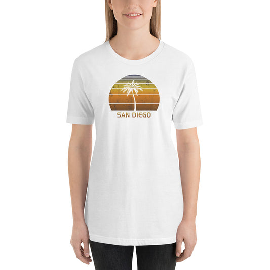 Vintage San Diego California Beach Sunset Unisex T-Shirt