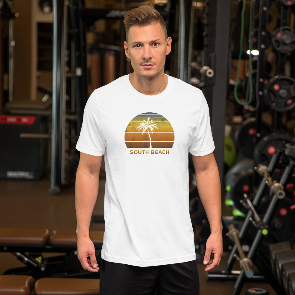 Vintage South Beach Miami Florida Sunset Unisex T-Shirt