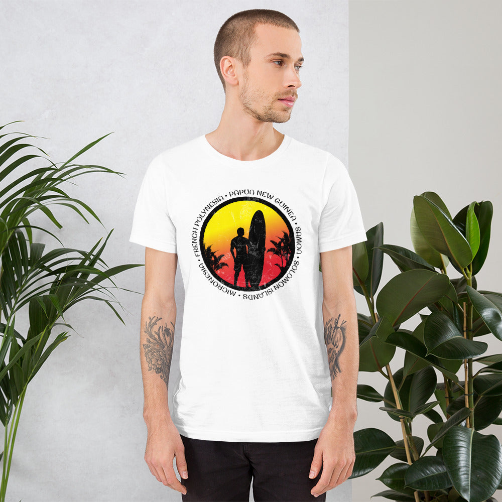 Cool South Pacific Surf Fan Surfing Lover Beach Unisex T-Shirt