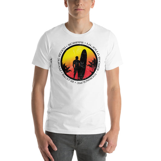 Cool San Diego California Surf Fan Surfing Lover Beach Unisex T-Shirt
