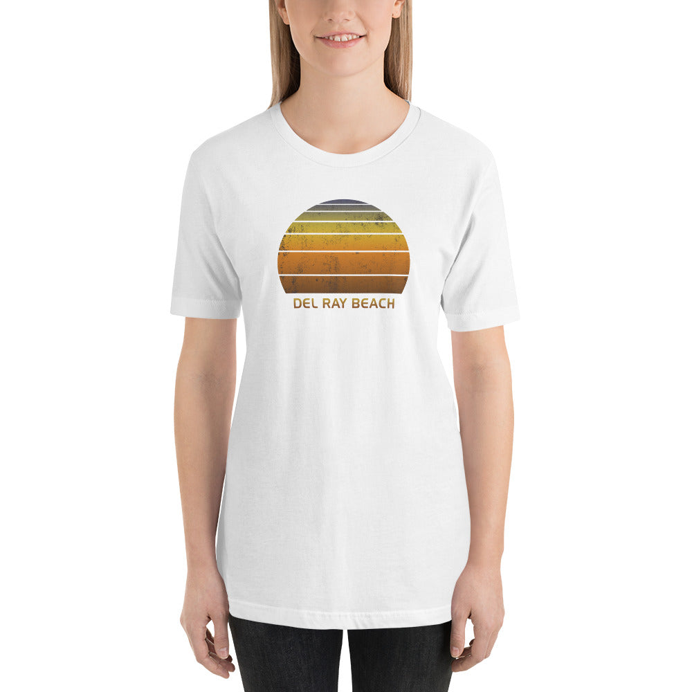 Retro Delray Beach Florida Sunset Unisex T-Shirt