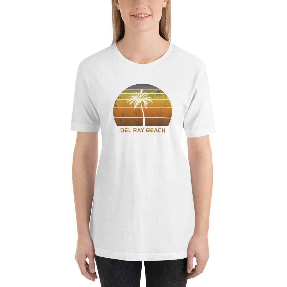 Vintage Delray Beach Florida Sunset Unisex T-Shirt