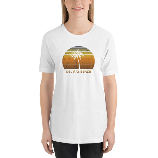 Vintage Delray Beach Florida Sunset Unisex T-Shirt