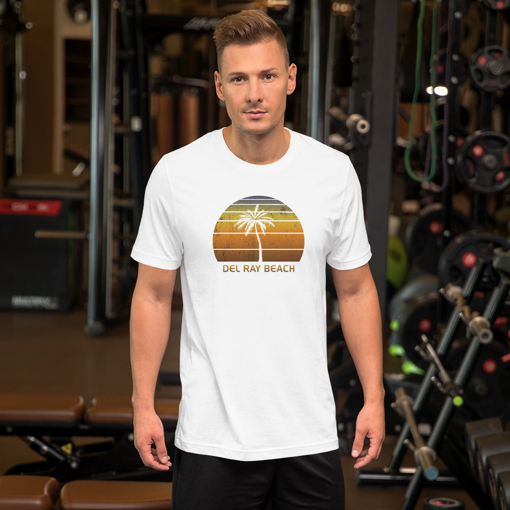 Vintage Delray Beach Florida Sunset Unisex T-Shirt