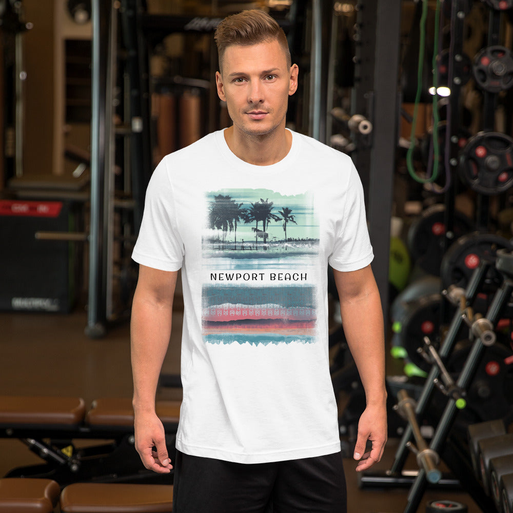 Newport Beach California Vacation Souvenir Palm Tree Unisex T-Shirt