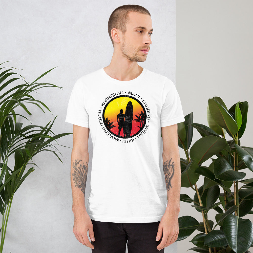 Cool Maui Hawaii Surf Fan Surfing Lover Beach Unisex T-Shirt