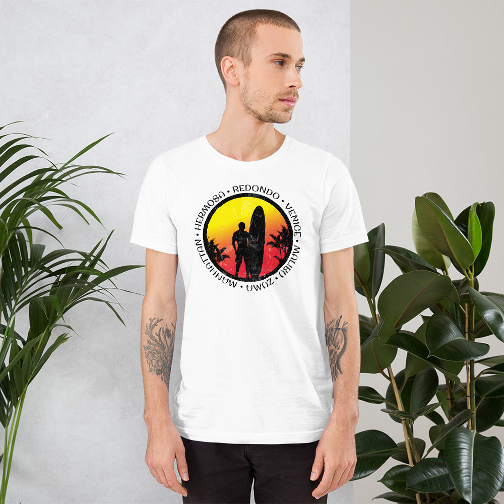 Cool Los Angeles California Surf Fan Surfing Lover Beach Unisex T-Shirt