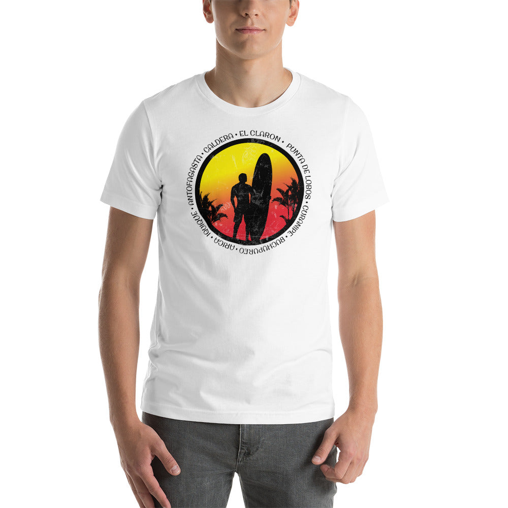 Cool Chile Surf Fan Surfing Lover Beach Unisex T-Shirt