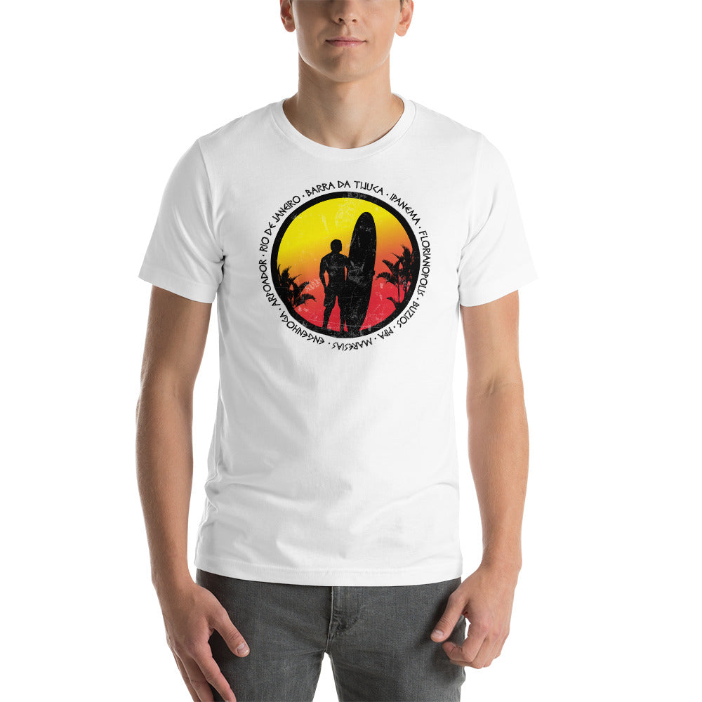 Cool Brazil Surf Fan Surfing Lover Beach Unisex T-Shirt