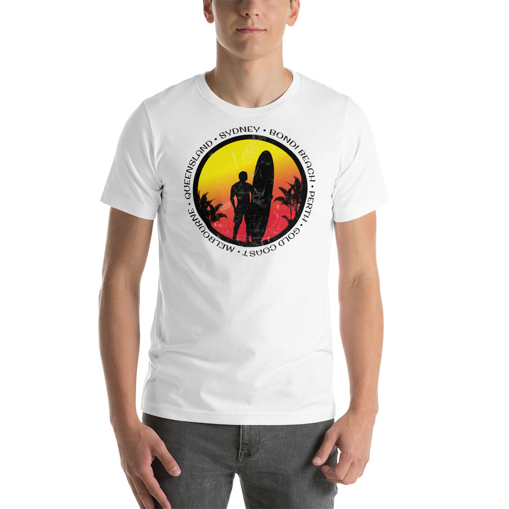 Cool Australia Surf Fan Surfing Lover Beach Unisex T-Shirt