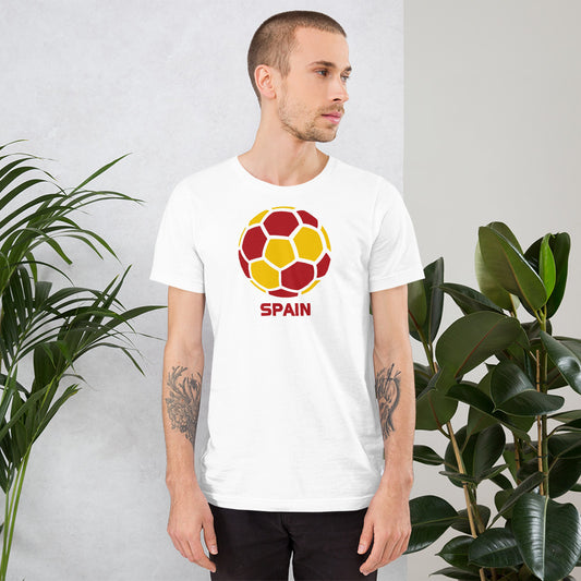 Spain National Soccer Team Football Pride Country Flag Unisex T-Shirt