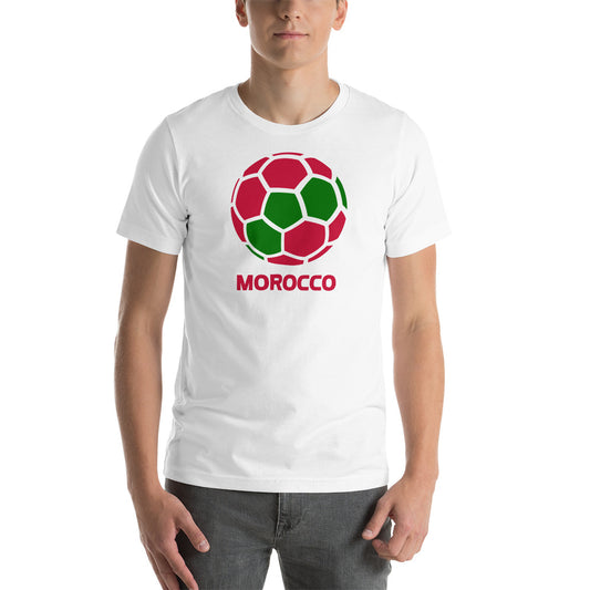 Morocco National Soccer Team Football Pride Country Flag Unisex T-Shirt