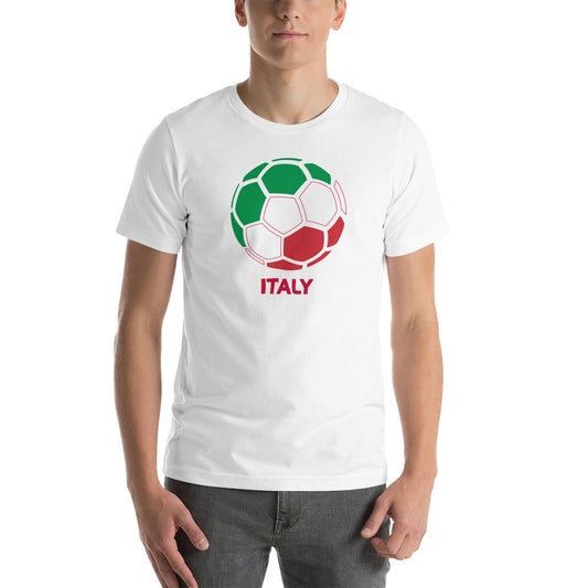 Italy National Soccer Team Football Pride Country Flag Unisex T-Shirt