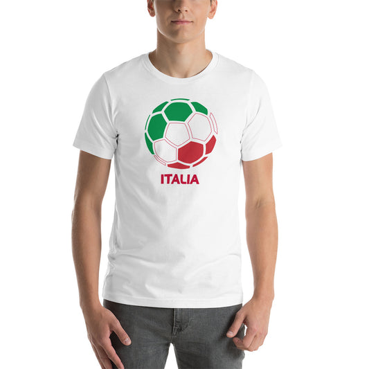 Italia National Soccer Team Football Pride Country Flag Unisex T-Shirt