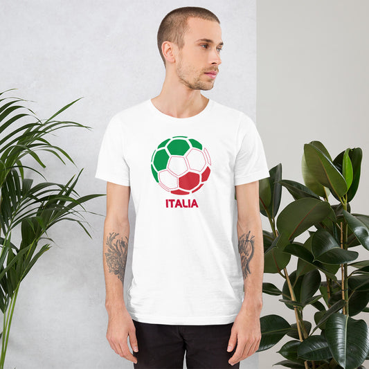 Italia National Soccer Team Football Pride Country Flag Unisex T-Shirt