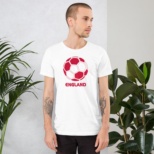 England National Soccer Team Football Pride Country Flag Unisex T-Shirt