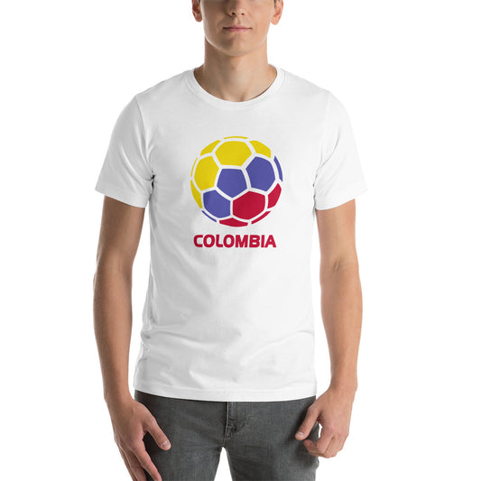 Colombia National Soccer Team Football Pride Country Flag Unisex T-Shirt