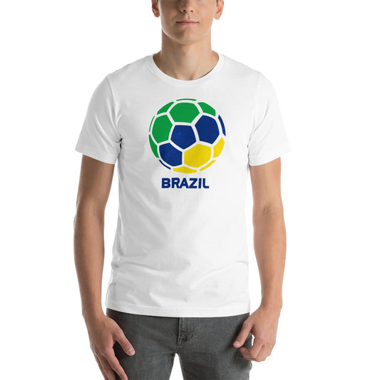 Brazil National Soccer Team Football Pride Country Flag Unisex T-Shirt
