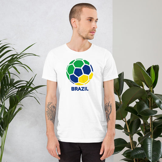Brazil National Soccer Team Football Pride Country Flag Unisex T-Shirt