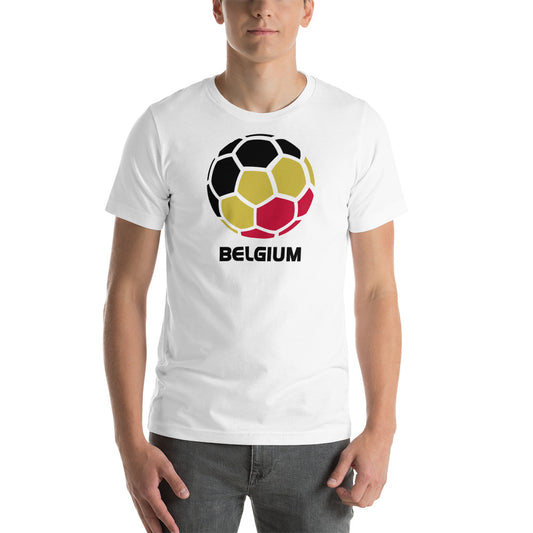 Belgium National Soccer Team Football Pride Country Flag Unisex T-Shirt