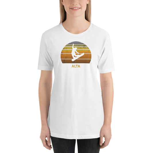 Retro Alta Utah Snowboarding Fan Unisex T-Shirt