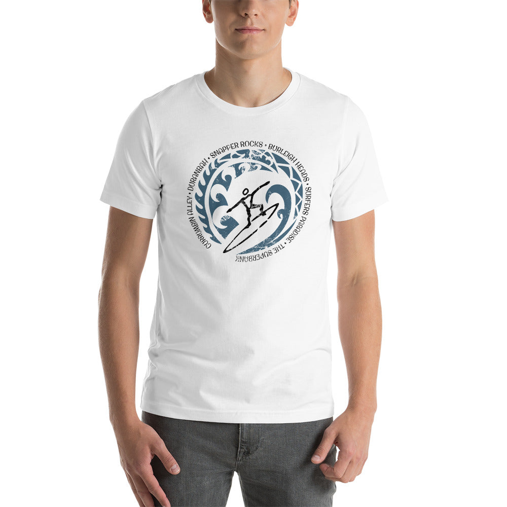 Cool Queensland Australia Surf Surfing Fan Unisex T-Shirt