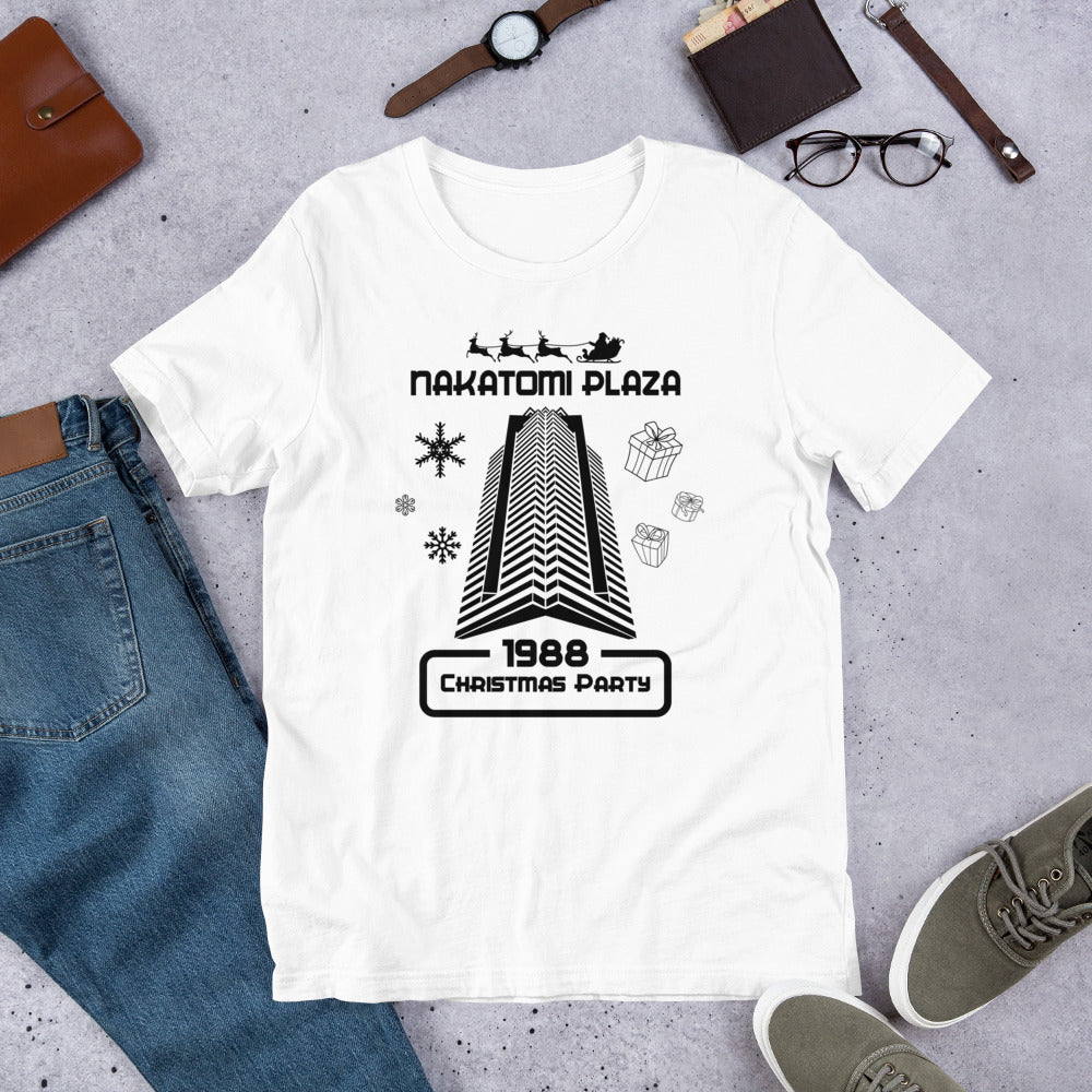 Funny Nakatomi Plaza Christmas Party Parody Joke Unisex T-Shirt