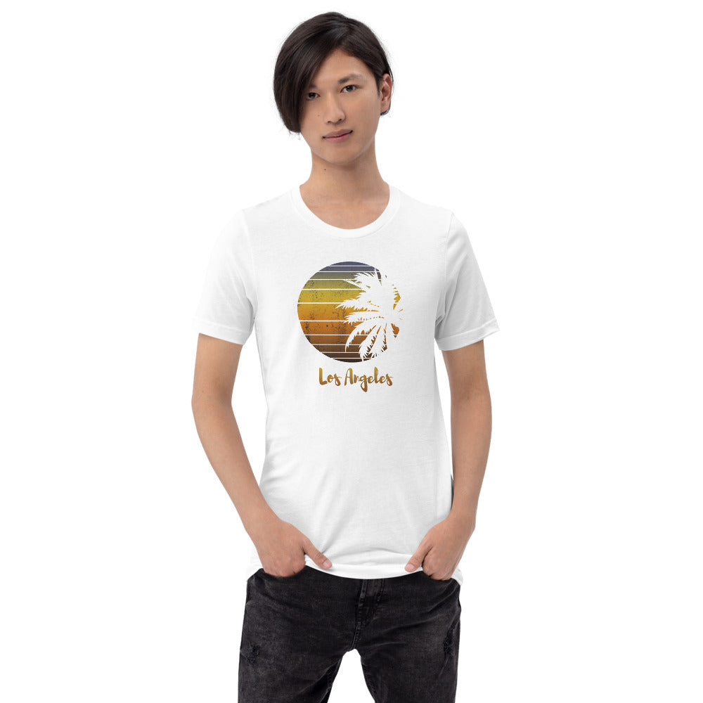 Retro Los Angeles California Beach Vacation Souvenir Palm Tree Unisex T-Shirt